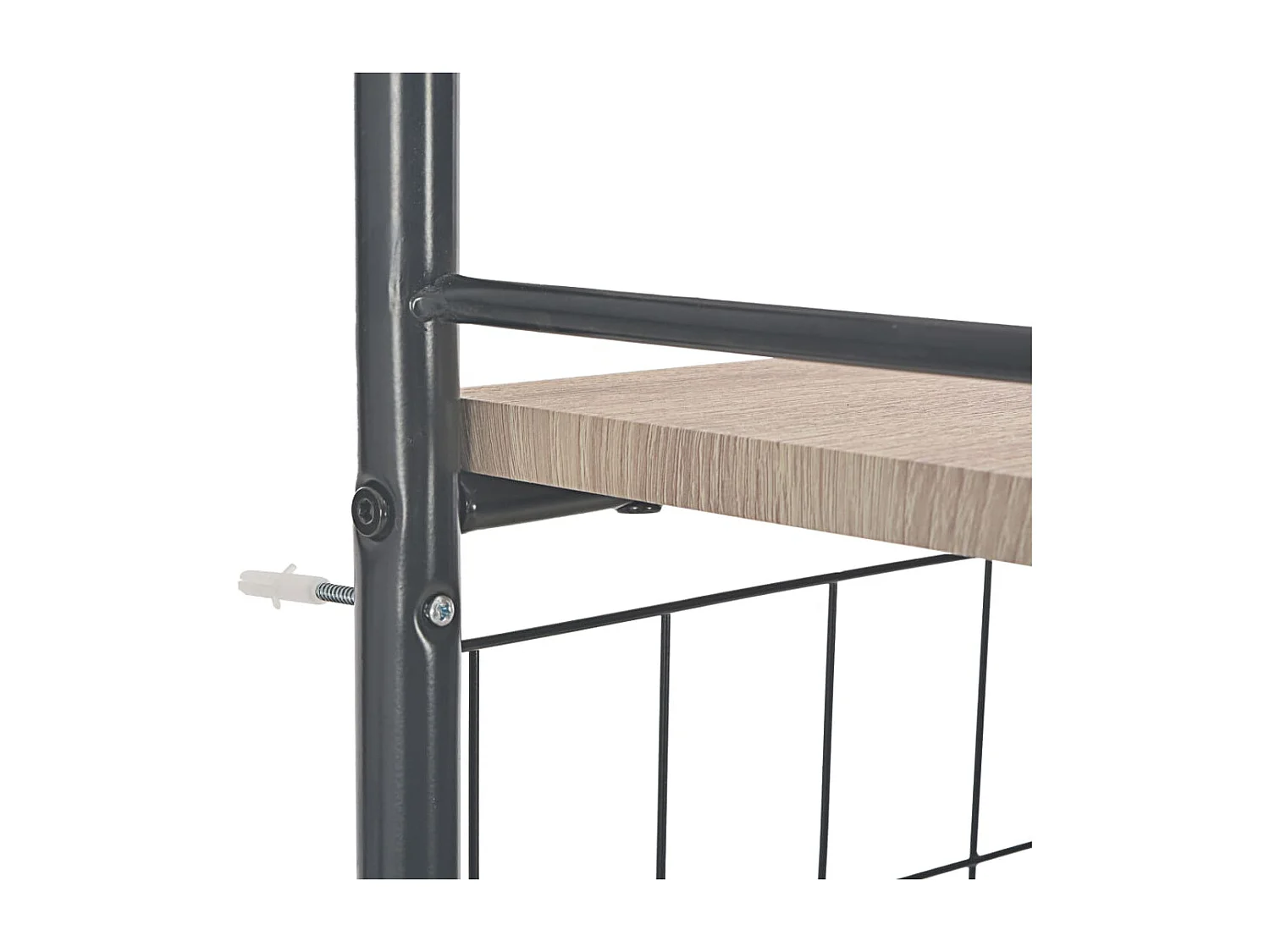 3-teiliges klappbares Tafelservice und Ablageregal aus MDF-Stahl