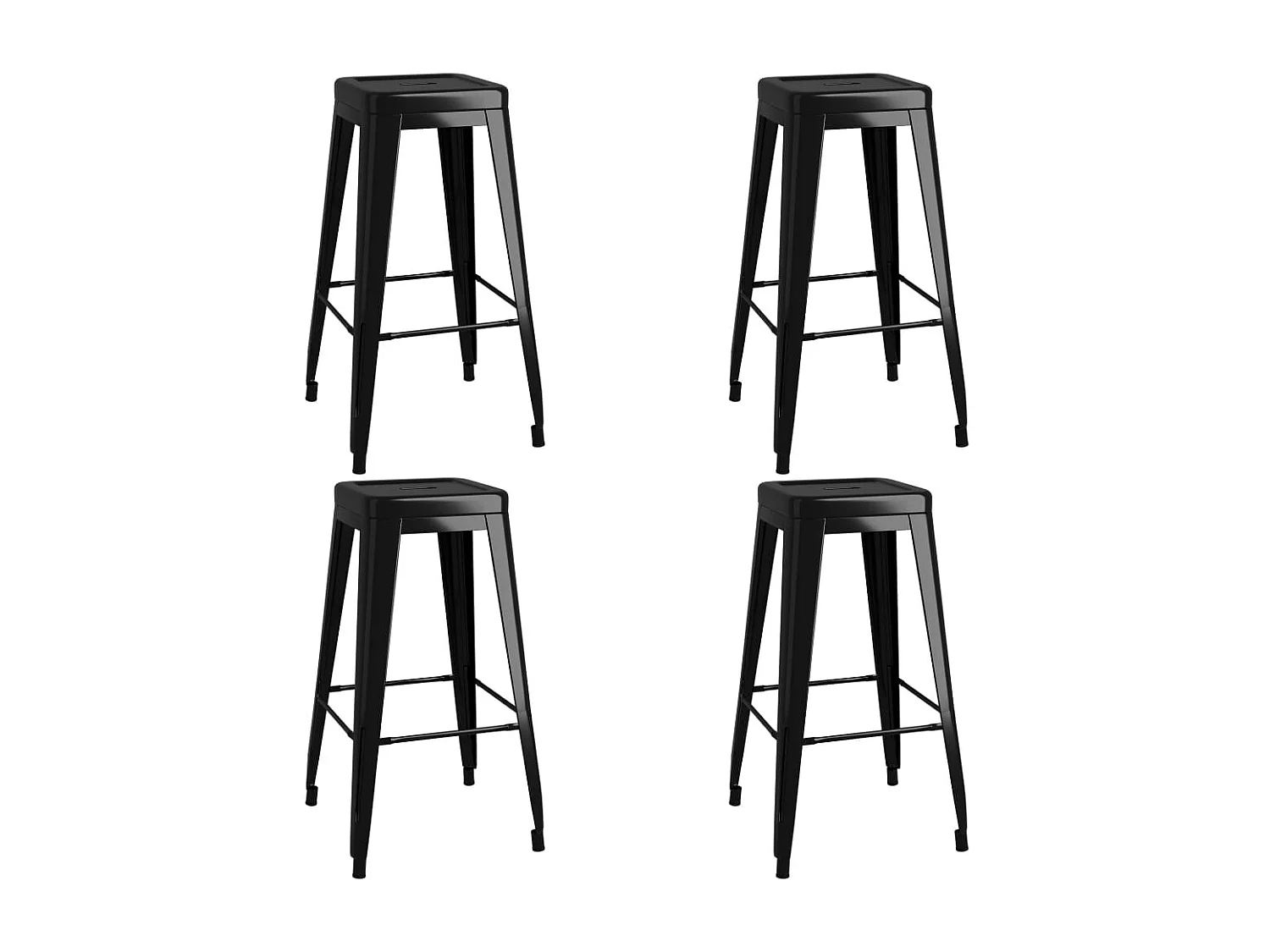 5-teiliges Bar-Set Weiß und Schwarz