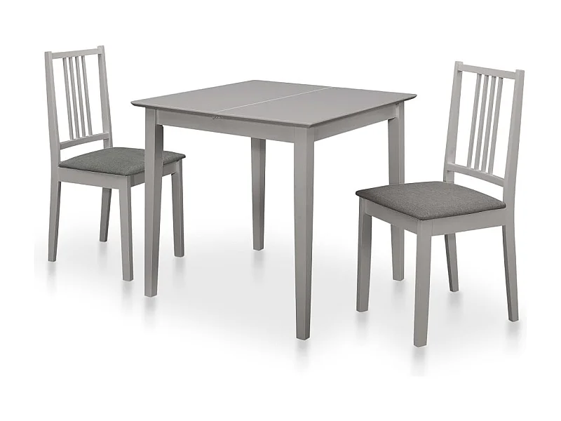 Mueble de comedor 3 piezas MDF Gris