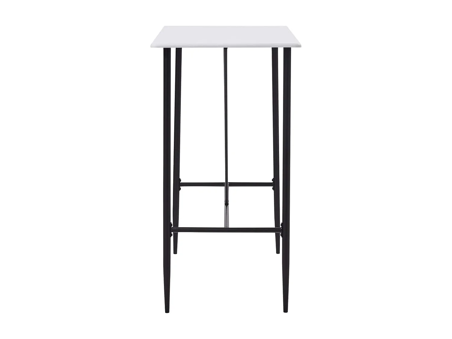 Conjunto de barras 5 peças plástico preto