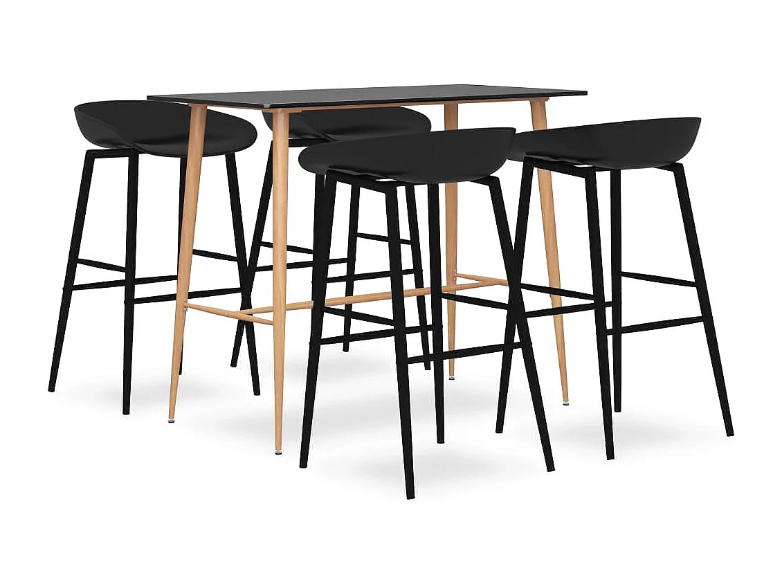 Ensemble de bar 5 pcs Noir
