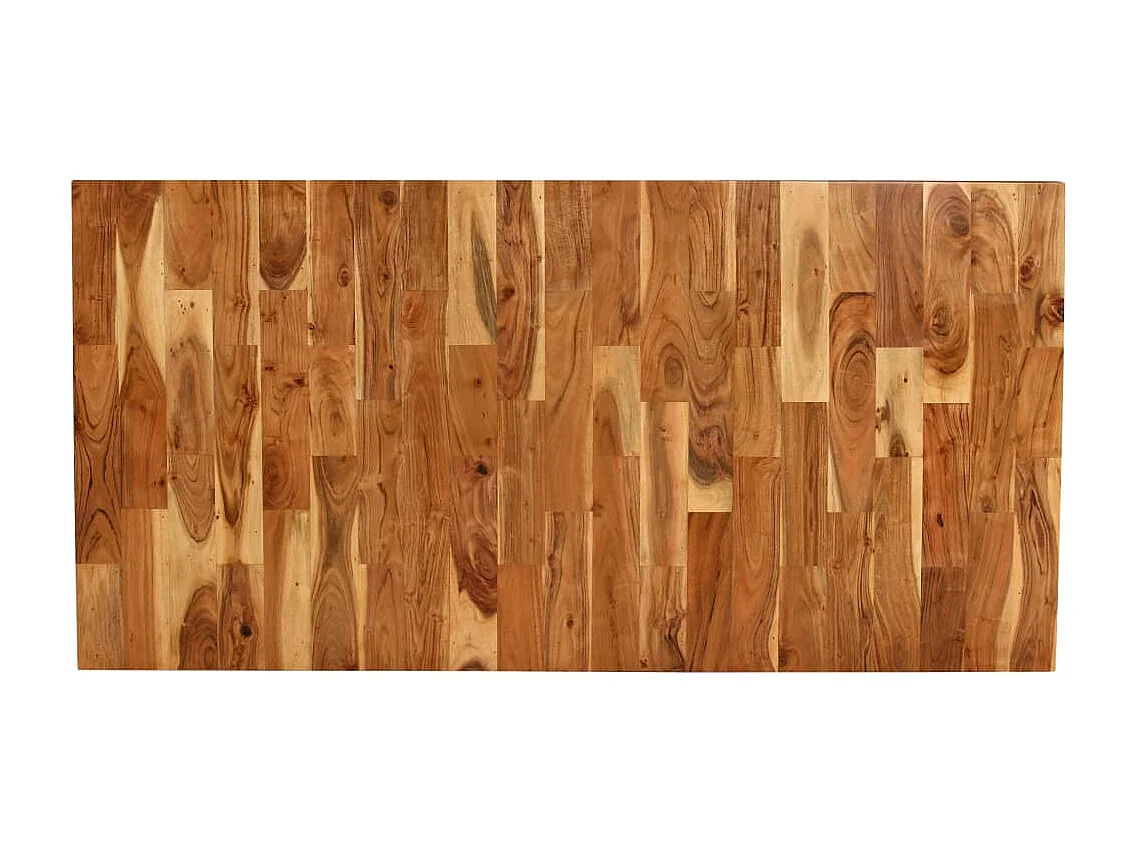 Set tavolo da pranzo 7 pezzi in legno di mango e acacia massiccia