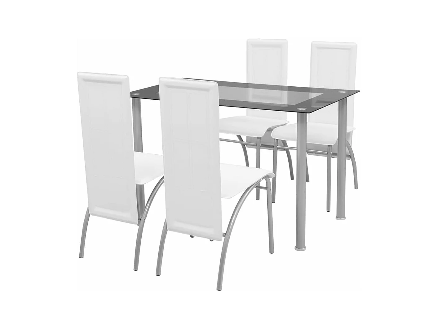 Set sala da pranzo 5 pz Bianco