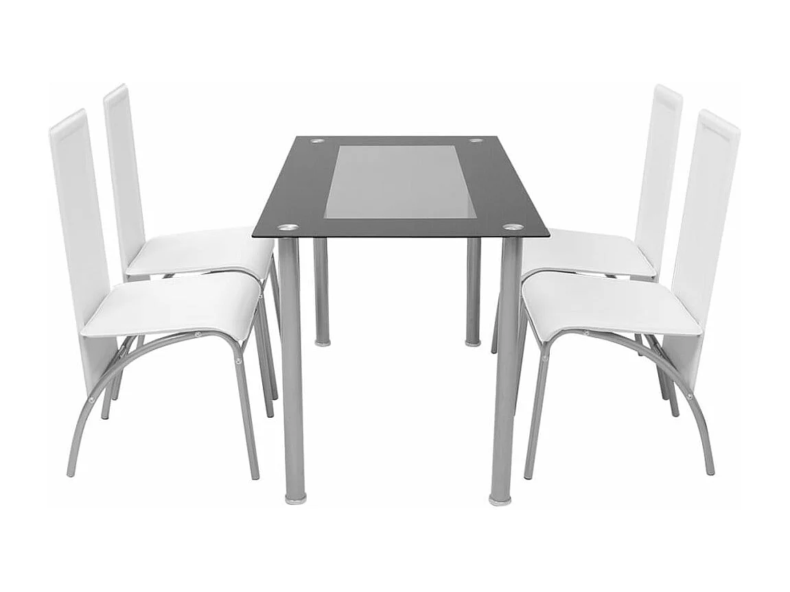 Jeu de salle à manger 5 pcs Blanc