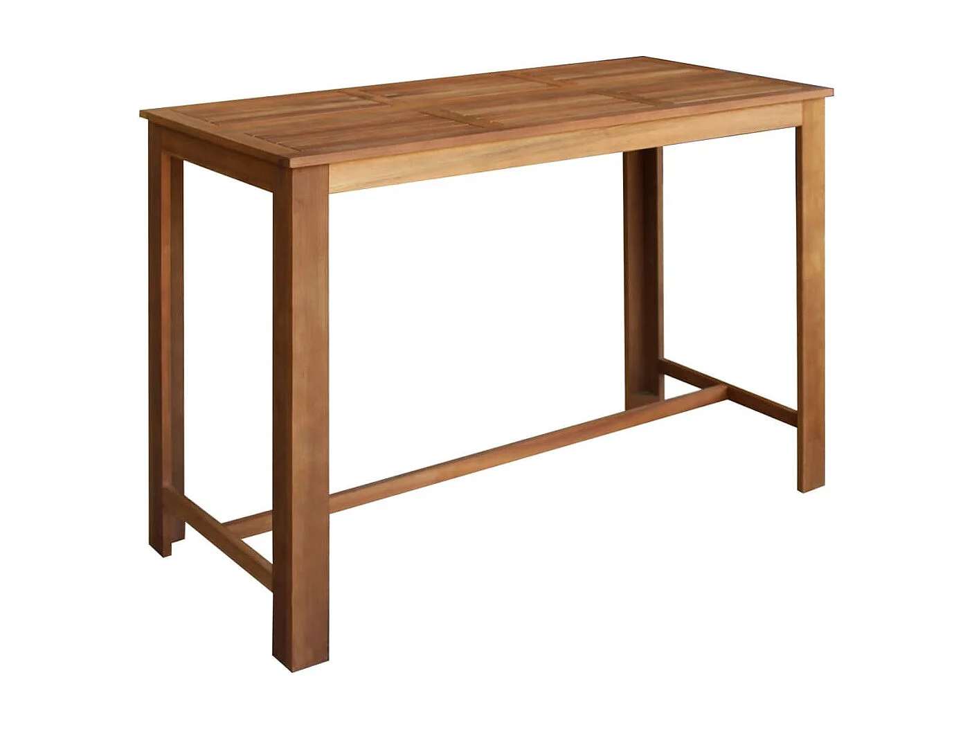 Tavolo e sgabelli da bar 7 pz. Legno massello di acacia