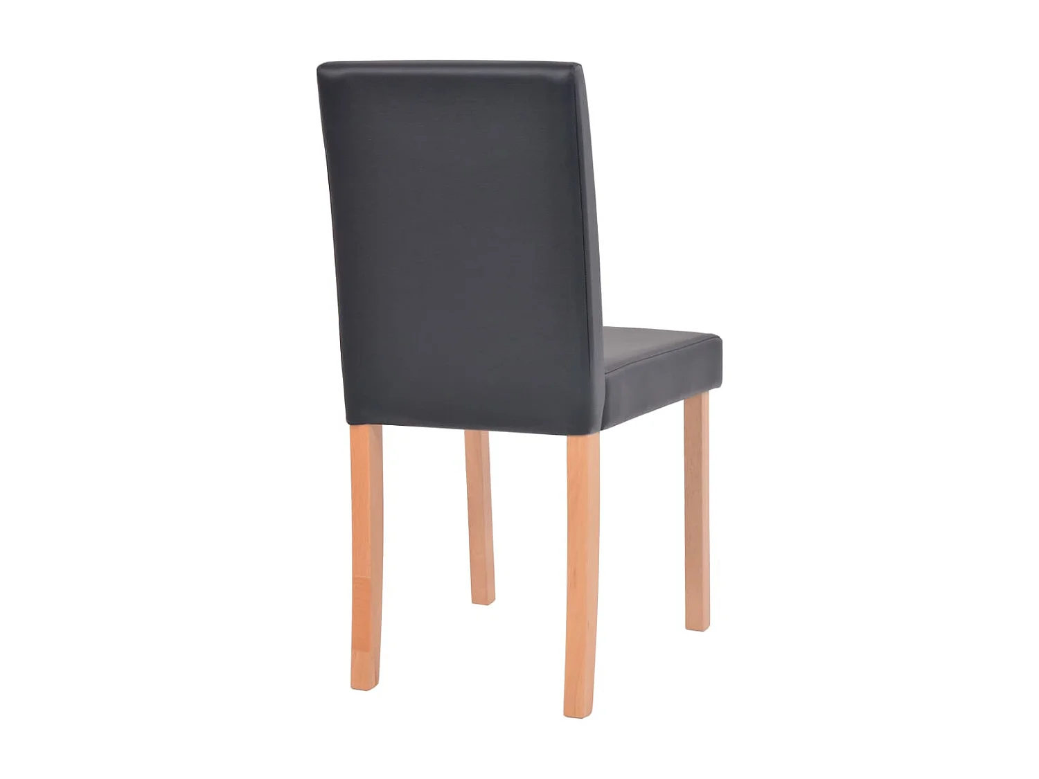 Table et chaises 7 pcs Cuir synthétique Chêne Noir