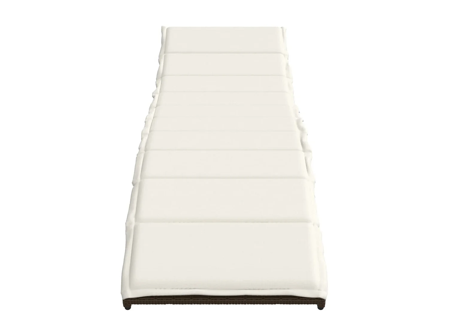 Conjunto de 2 cadeiras de praia com mesa de resina trançada marrom