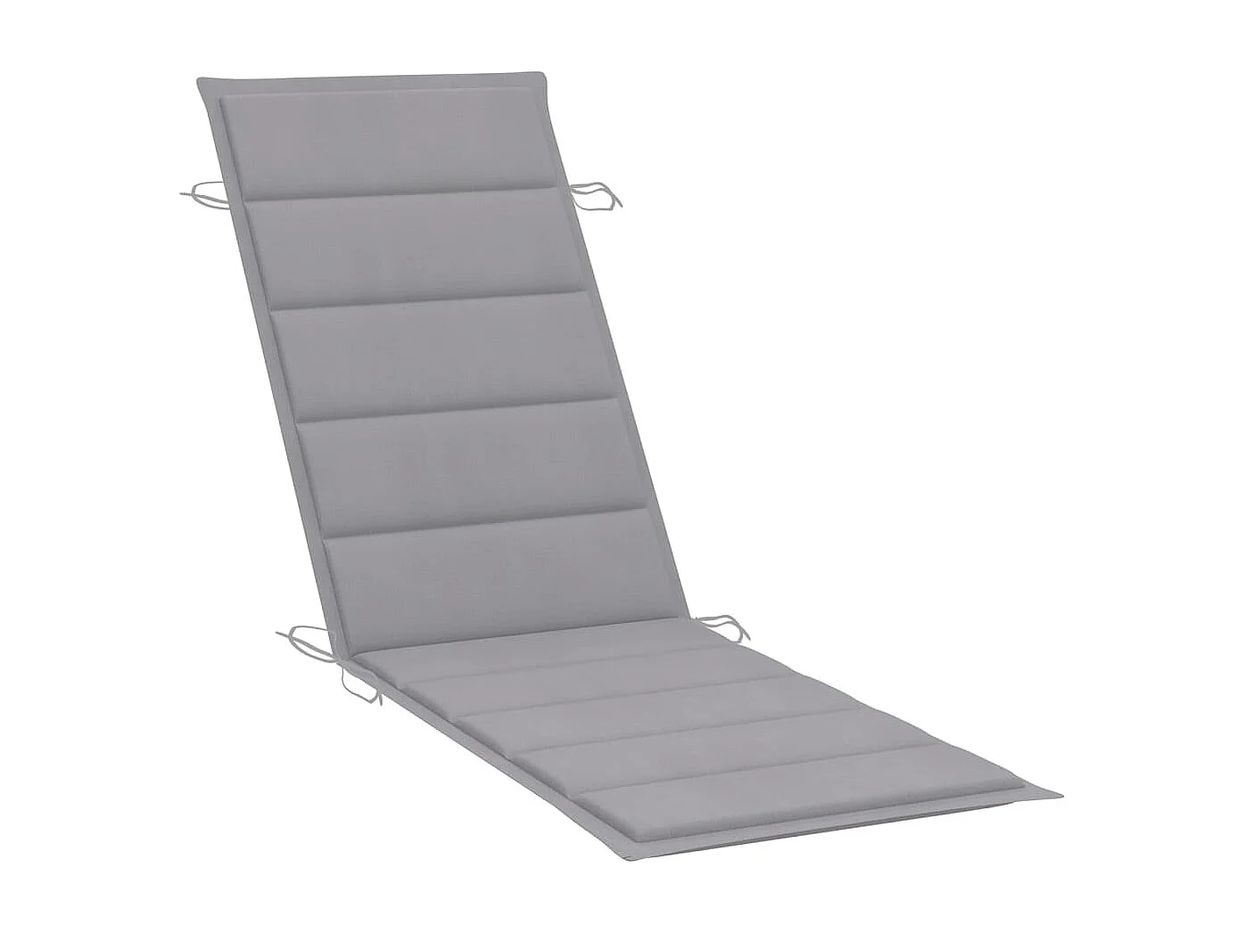 Chaise longue de jardin avec coussin Bois d'acacia solide