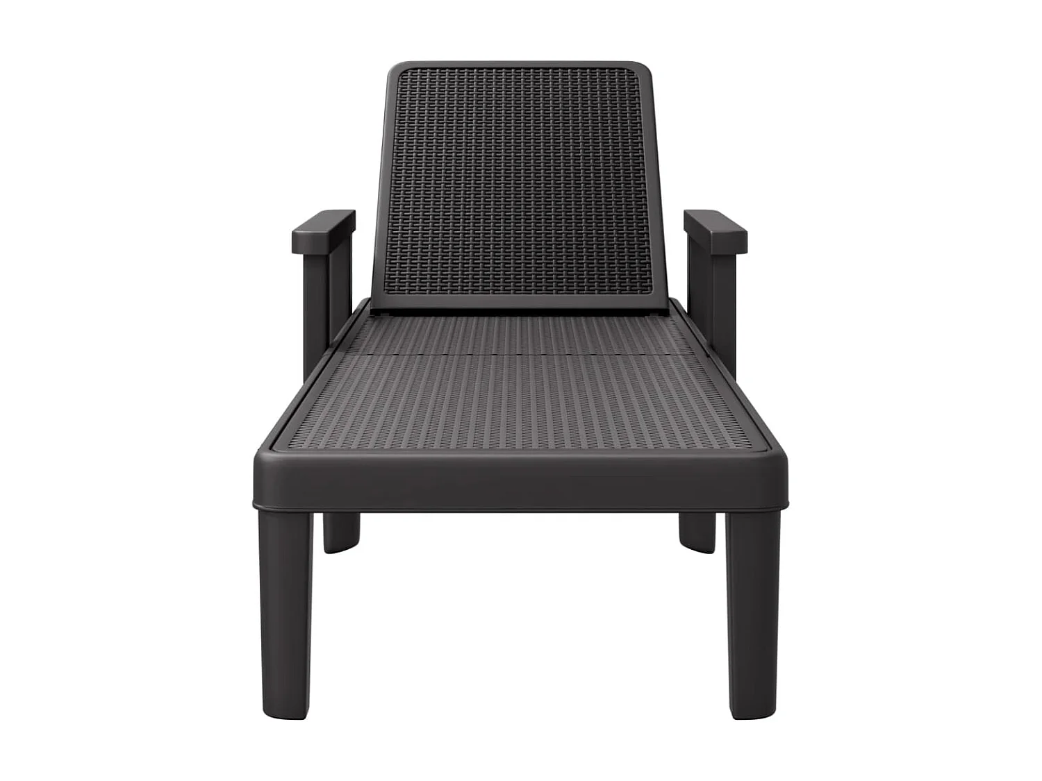 Chaise longue regulável em altura com 4 posições em polipropileno