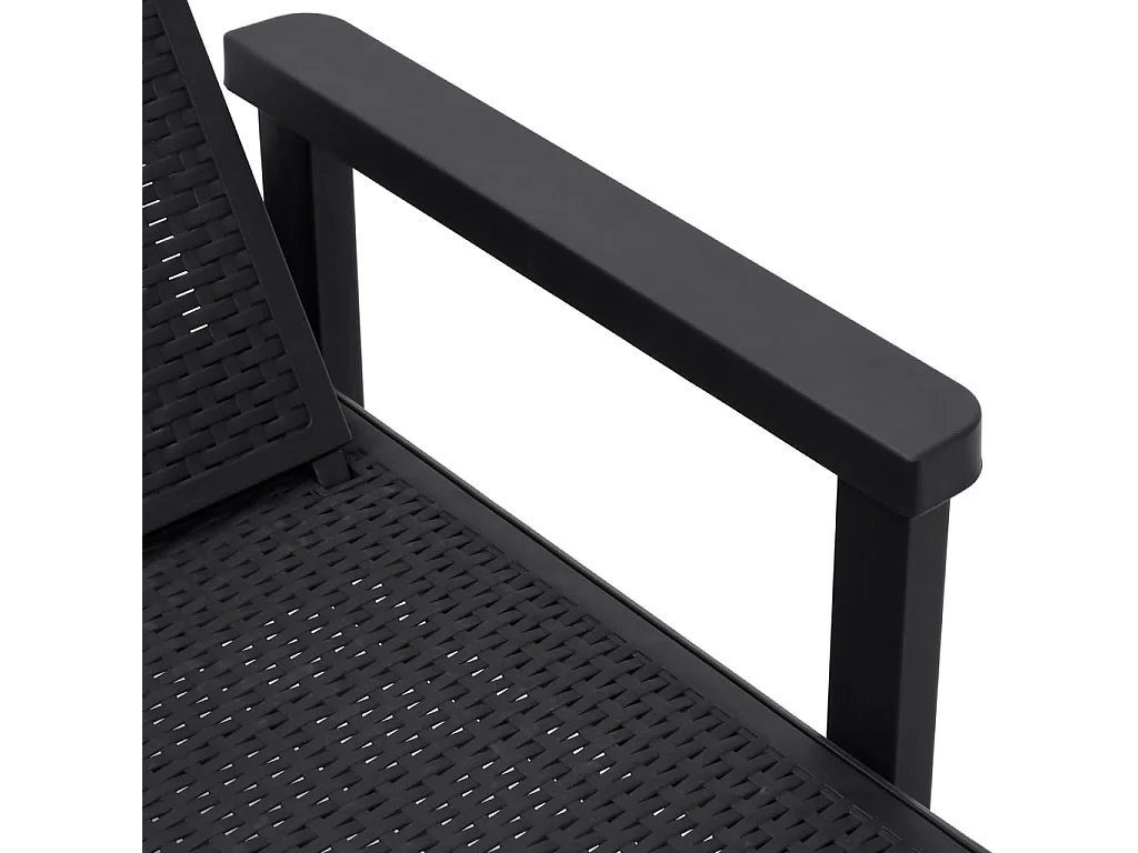 Chaise longue regulável em altura com 4 posições em polipropileno