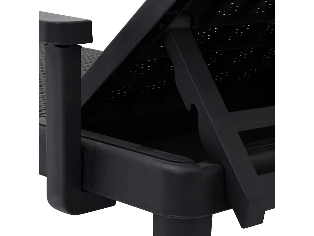 Chaise longue regulável em altura com 4 posições em polipropileno