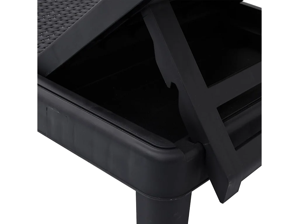 Chaise longue regulable en altura con 4 posiciones de polipropileno