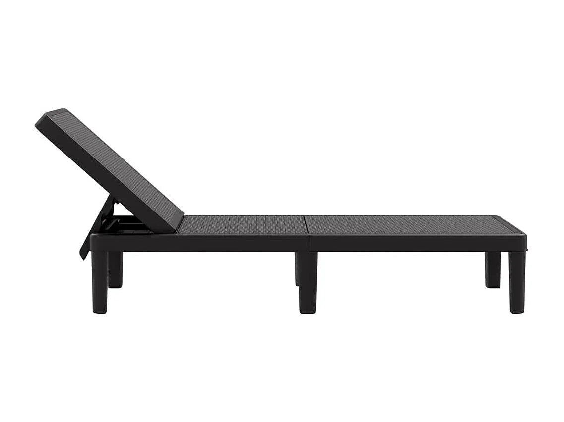 Chaiselongue höhenverstellbar mit 4 Positionen aus Polypropylen