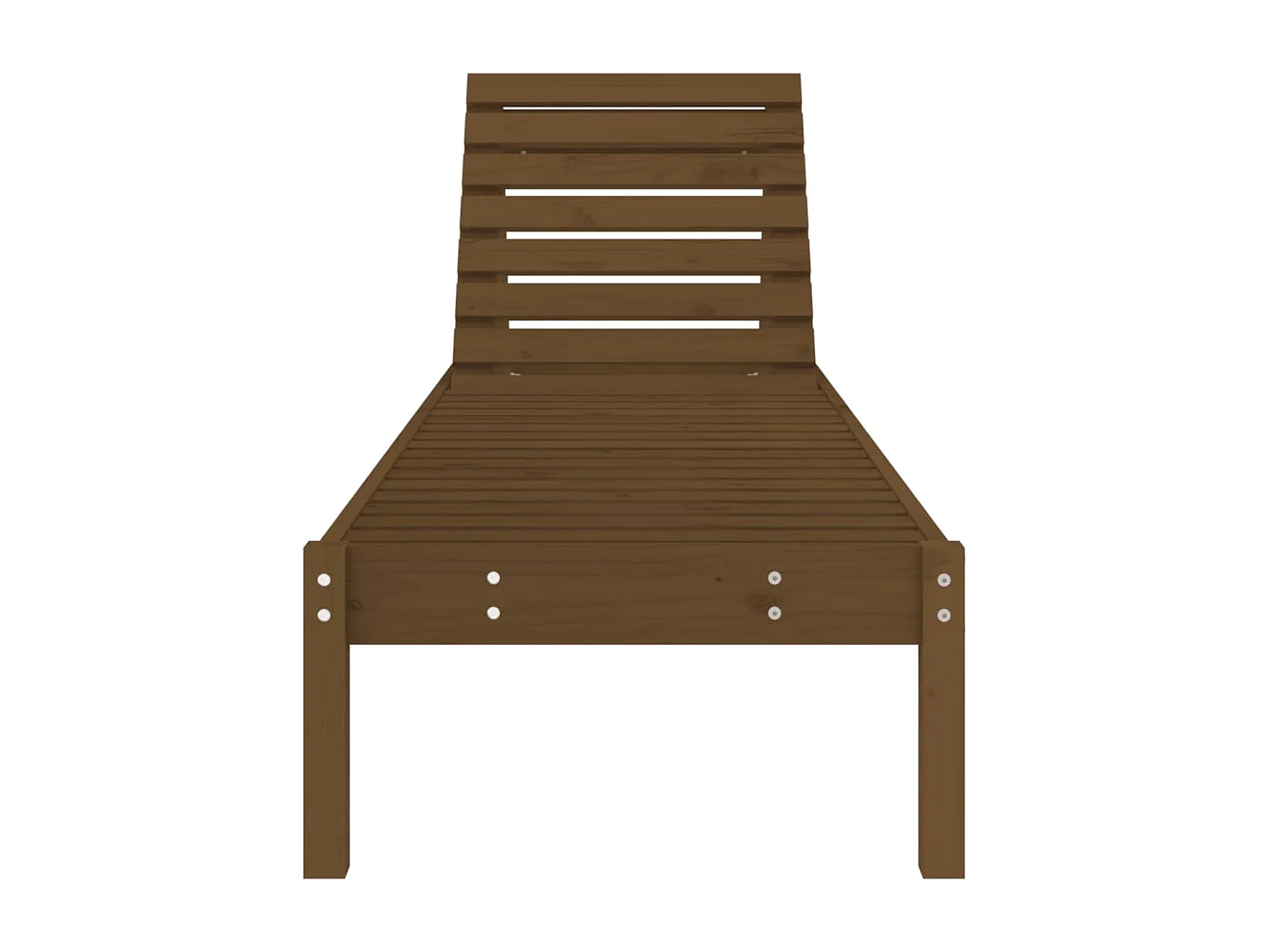 Sillón marrón miel 199,5x60x74 cm madera maciza de pino