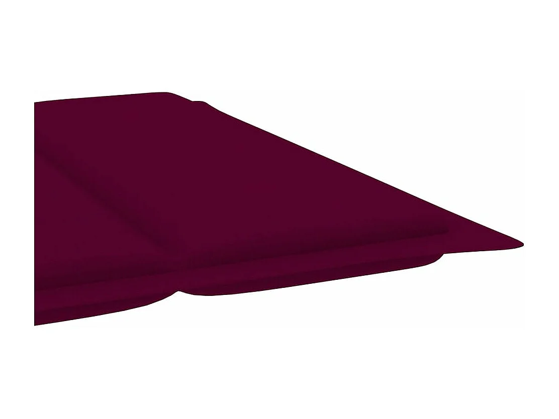 Chaise longue de jardin avec coussin Bois d'acacia solide