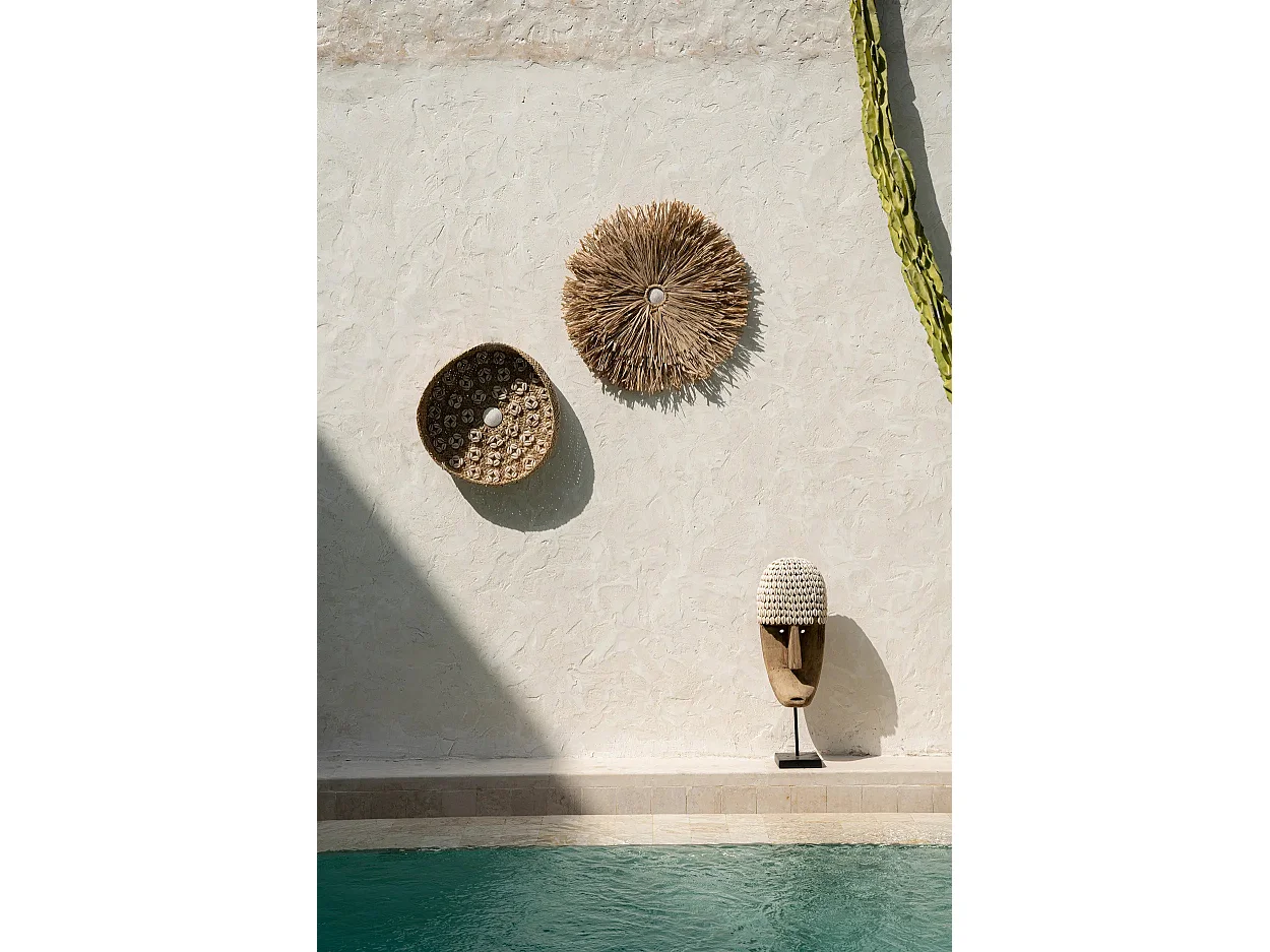 El Plato Caribe Shell - Natural Blanco - M