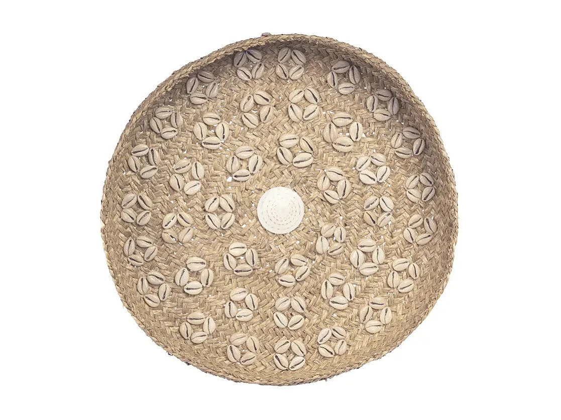 El Plato Caribe Shell - Natural Blanco - M