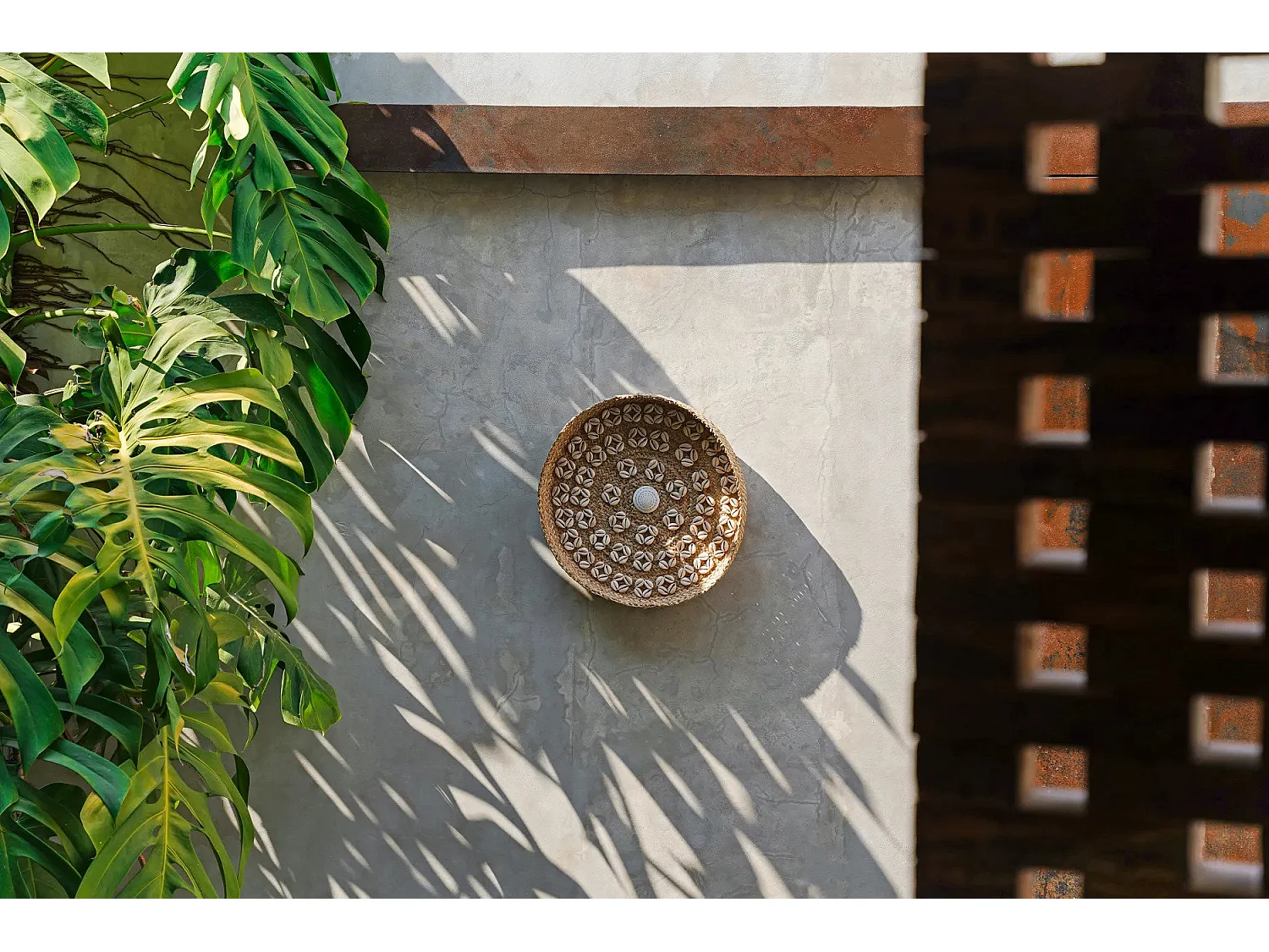 De Caribe Shell Plaat - Naturel Wit - M