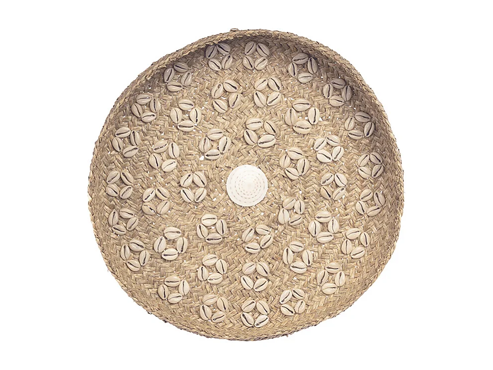 Die Caribe Shell Platte - Natur Weiss - M