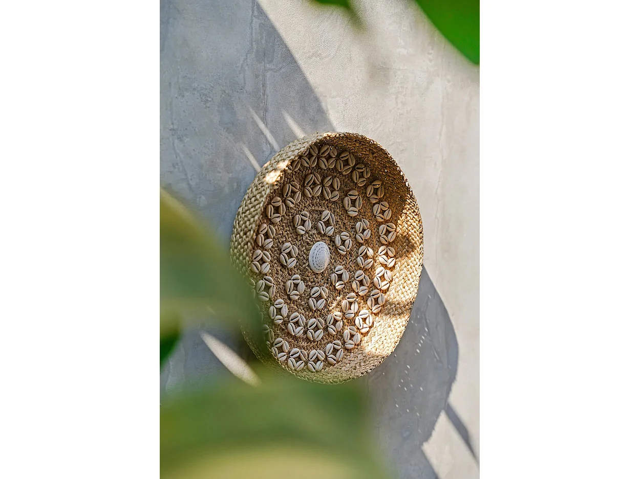 Die Caribe Shell Platte - Natur Weiss - M