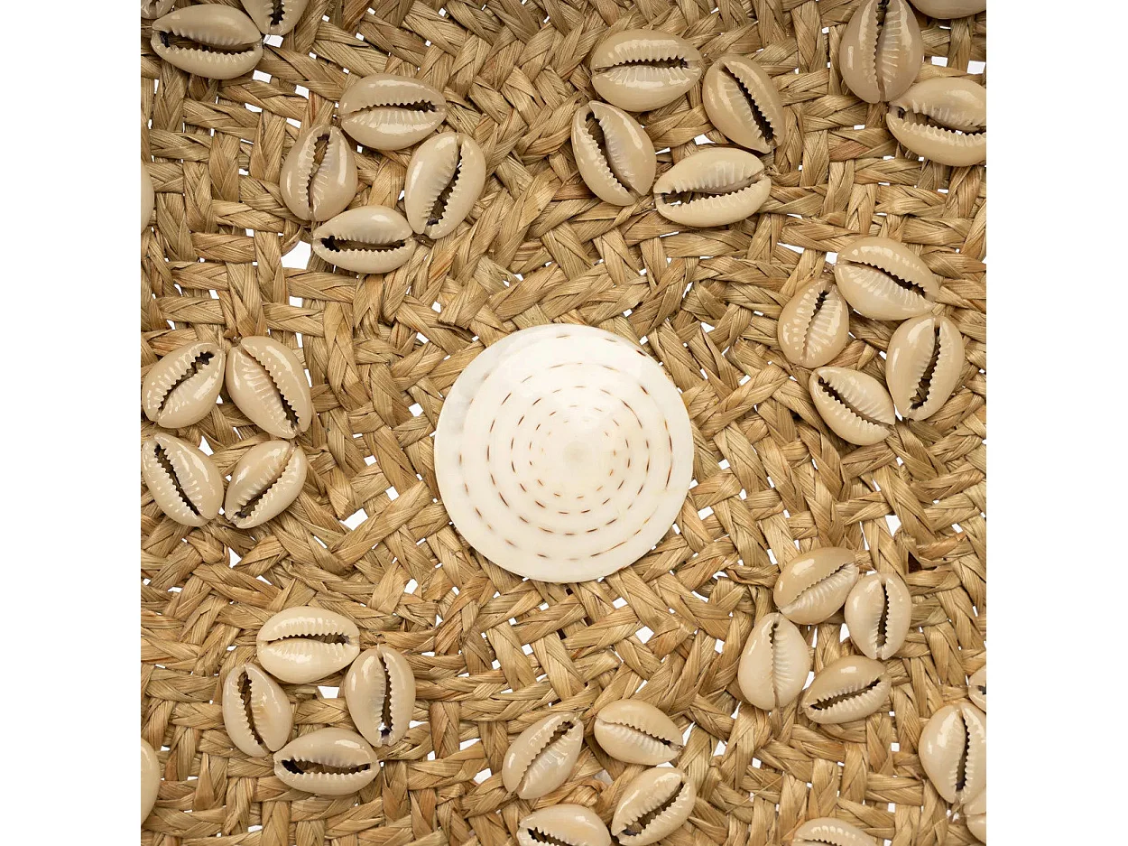 Die Caribe Shell Platte - Natur Weiss - M