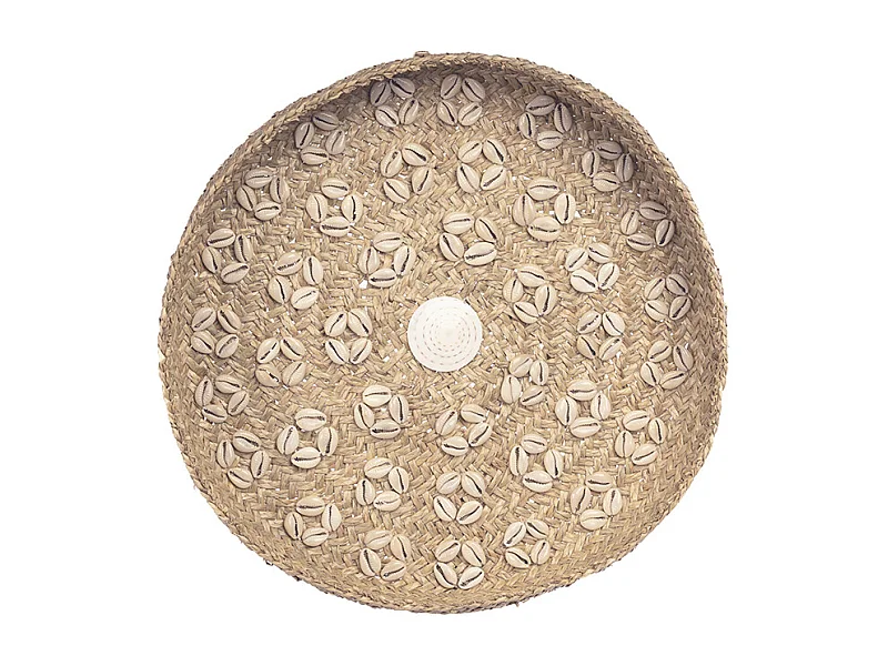 El Plato Caribe Shell - Natural Blanco - M