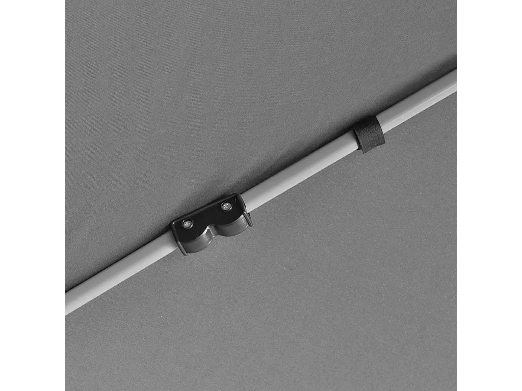 Chapiteau hexagonal avec 6 parois latérales Gris 3,6x3,1 m