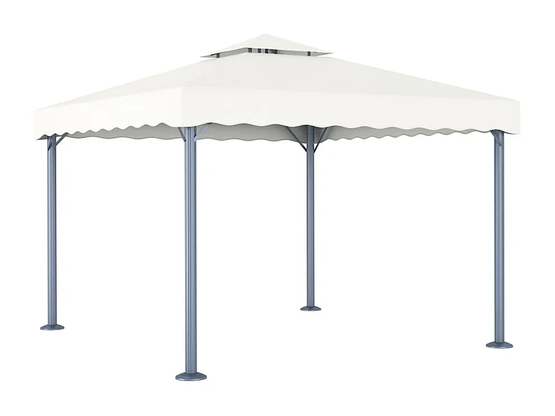 Prieel 300x300 cm aluminium crème