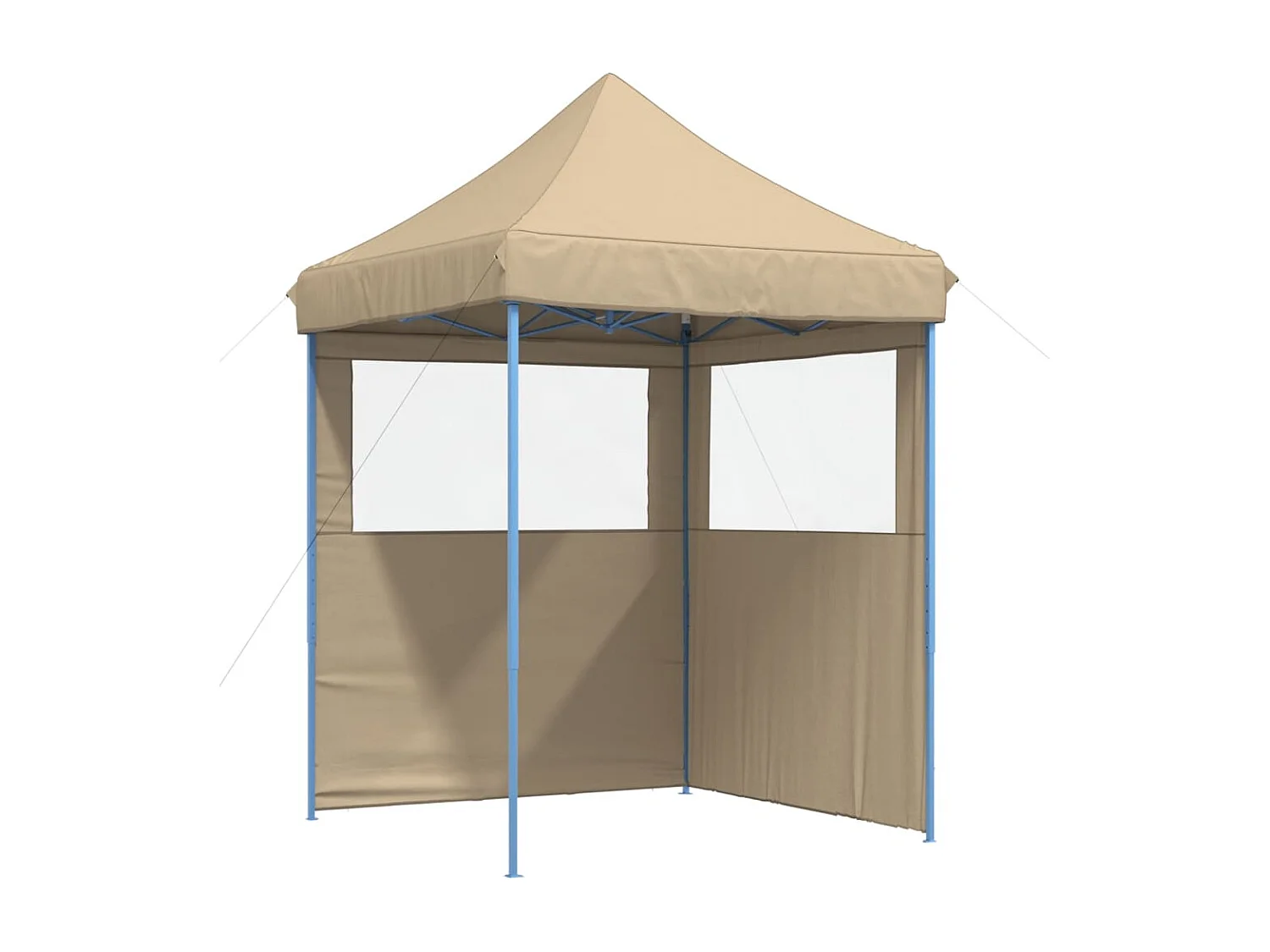 Tendone per Feste Pieghevole Pop-Up con 2 Pareti Beige