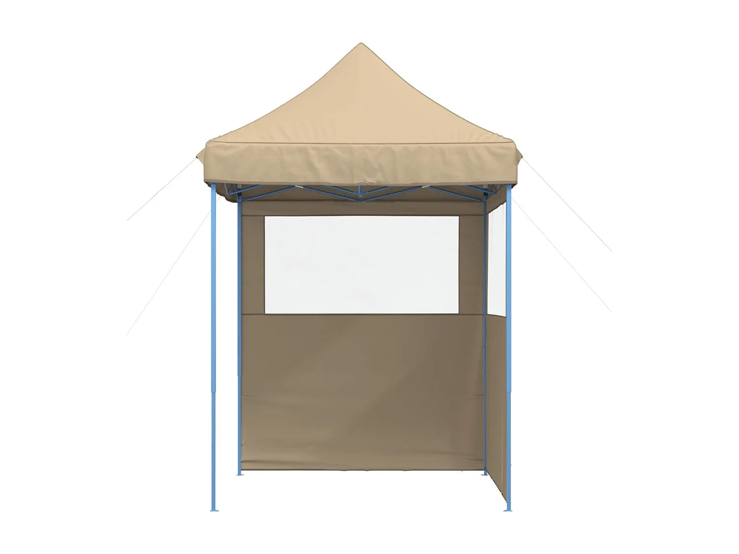 Tendone per Feste Pieghevole Pop-Up con 2 Pareti Beige