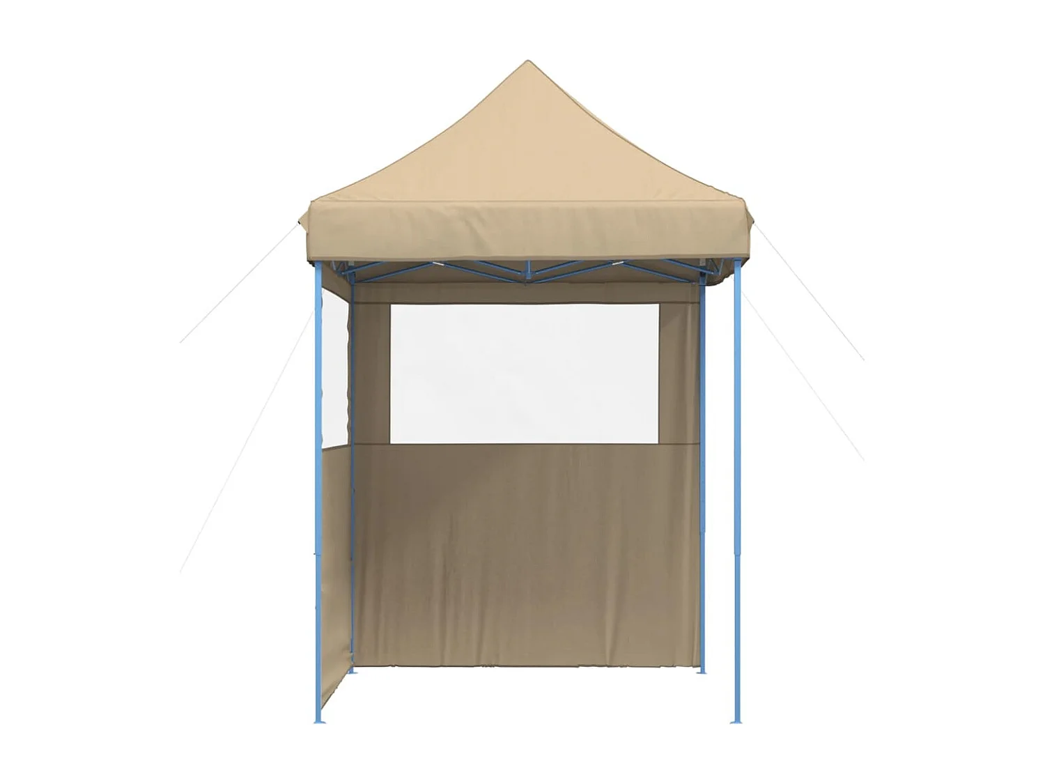 Tendone per Feste Pieghevole Pop-Up con 2 Pareti Beige