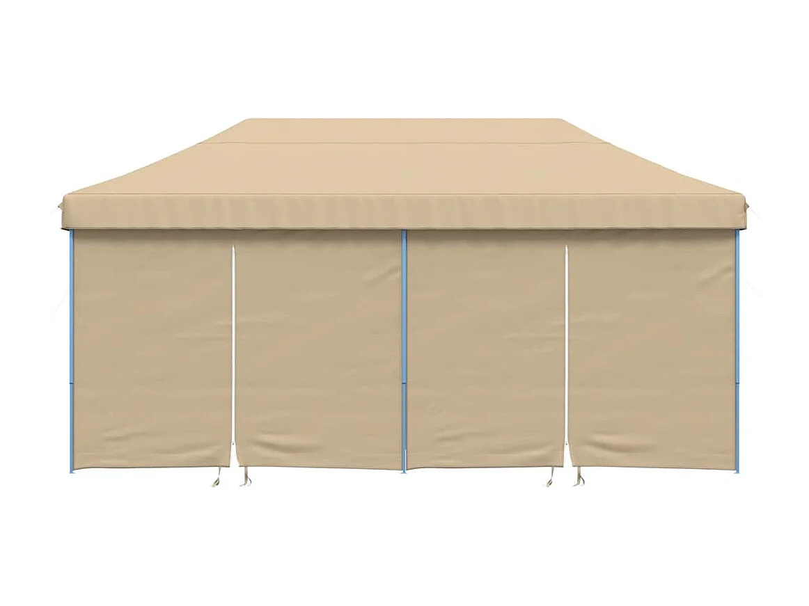 Tente de réception pliable escamotable avec 4 parois latérales