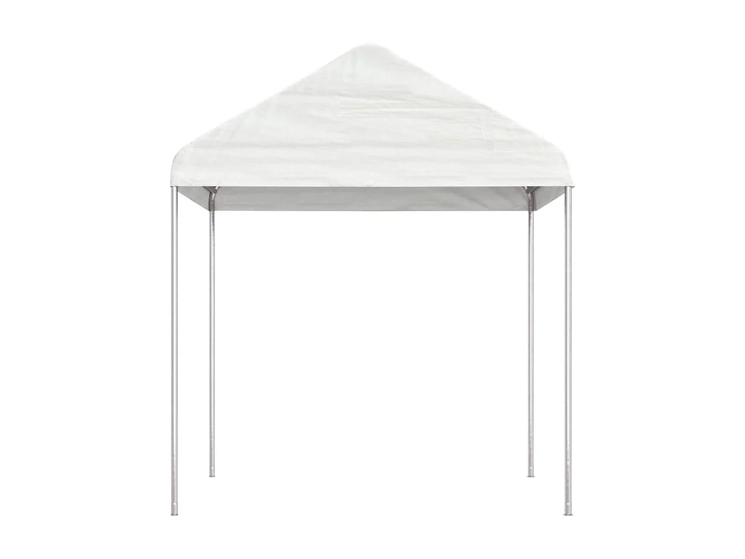 Gazebo com telhado 2,28x2,23x2,69 m polietileno branco