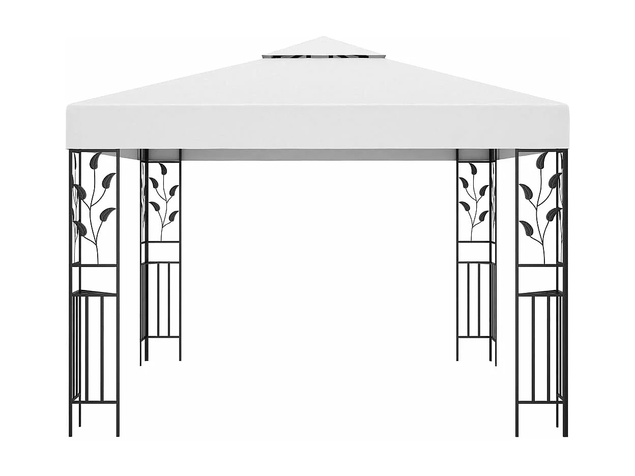 Gazebo 3x3 m Bianco 180 g/m²