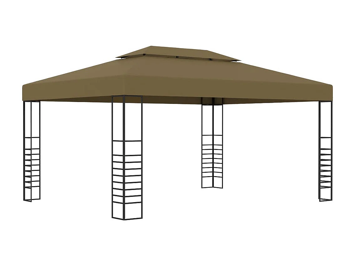 Cenador gris taupe 3x4 m 180 g/m²