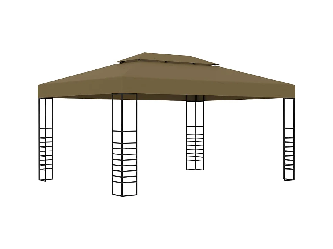 Pavillon 3x4 m Taupe 180 g/m²