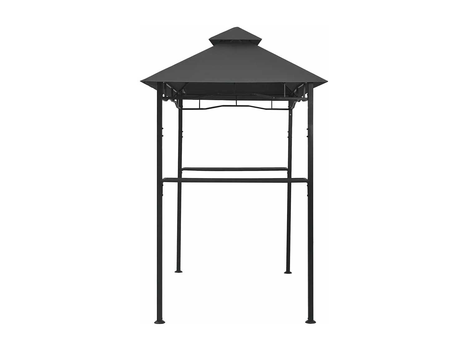 Belvédère de barbecue 240x150x255 cm Anthracite Acier