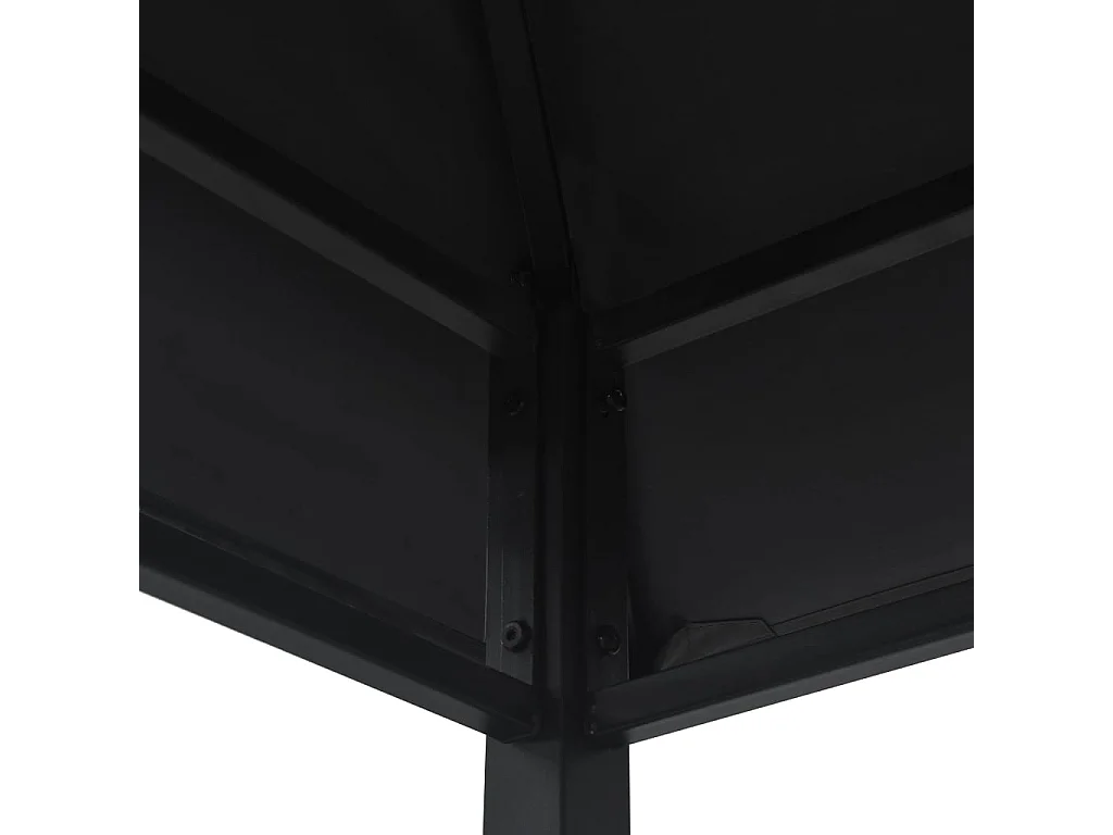 Belvédère de barbecue 240x150x255 cm Anthracite Acier