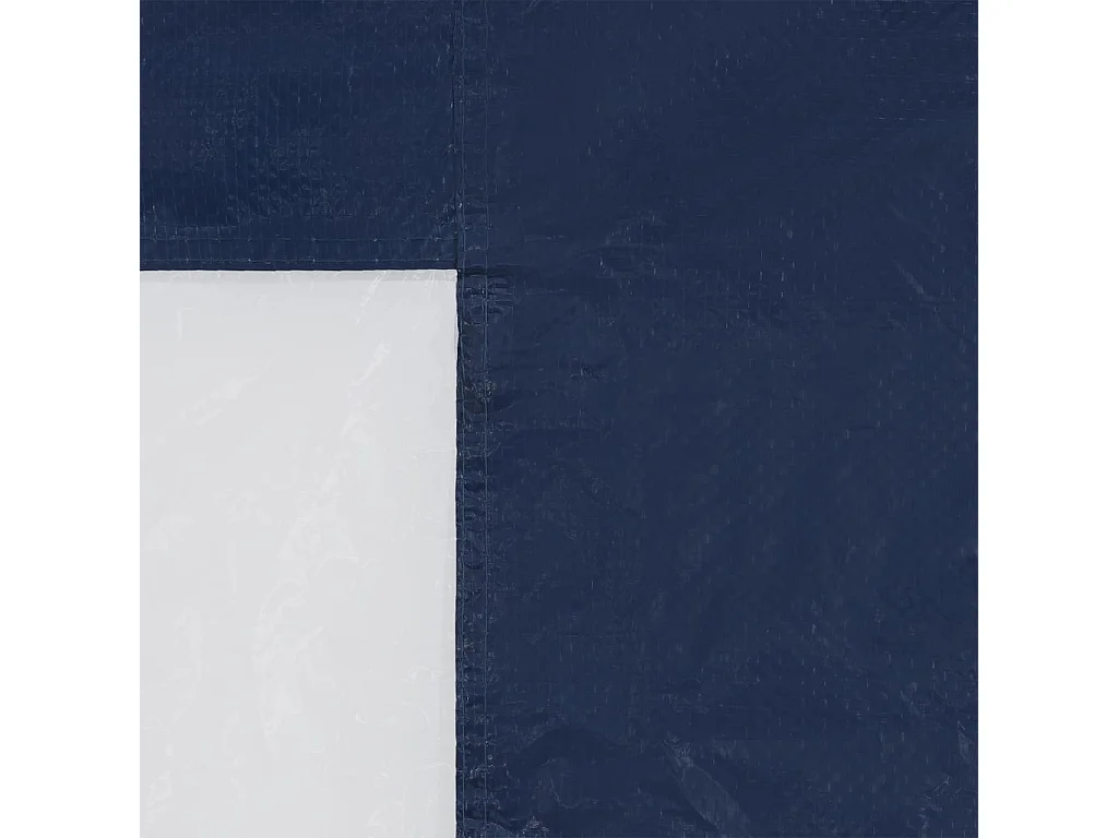 Paroi de tente de réception 2 pcs avec fenêtre PE Bleu