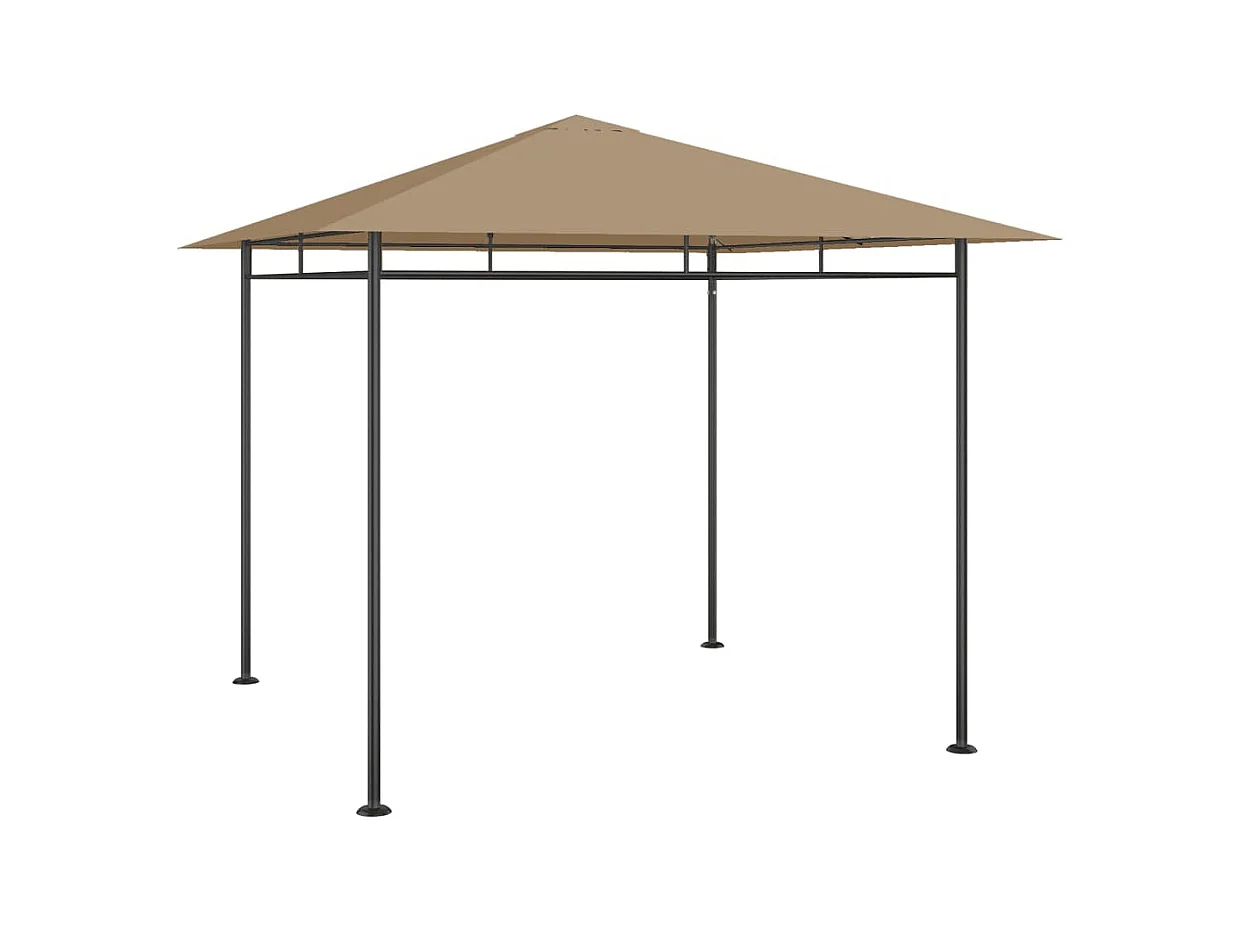 Belvédère 3x3x2,7 m Taupe 180 g/m²