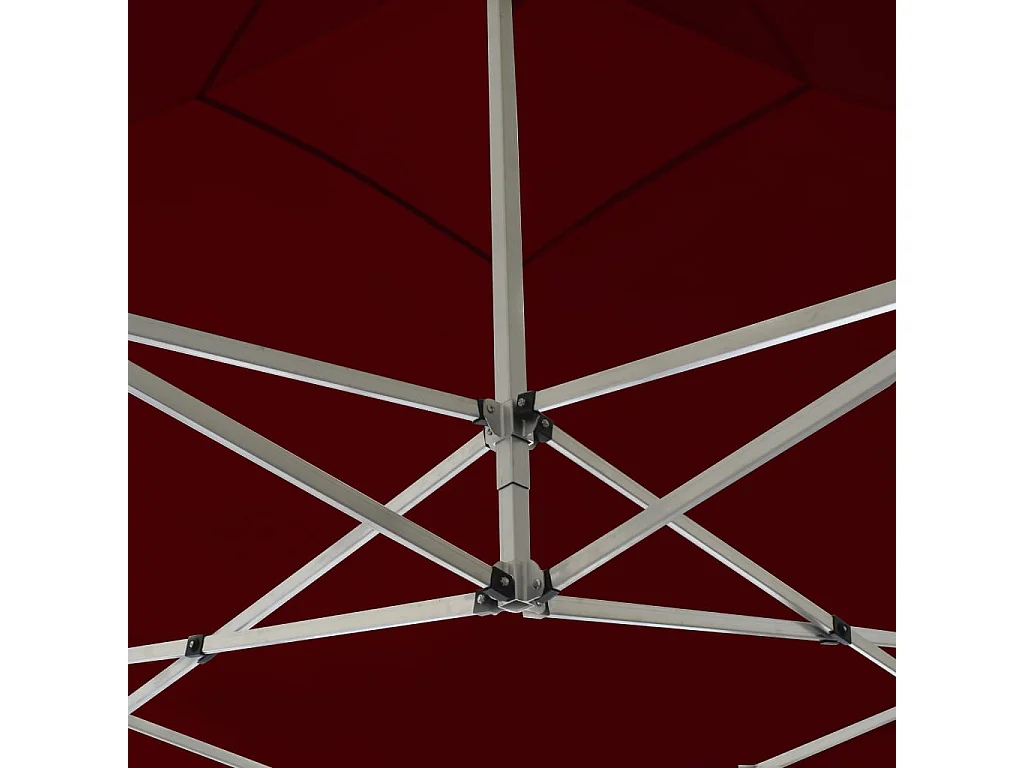 Carpa plegable profesional paredes aluminio color burdeos 2x2 m