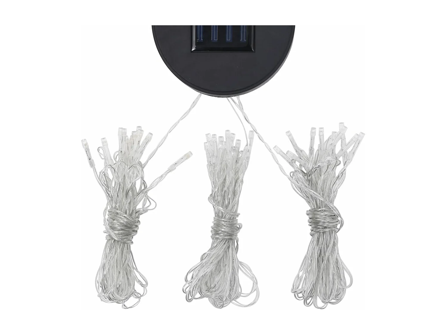 Gartenzelt mit LED-Lichterkette 3x3 m Anthrazit