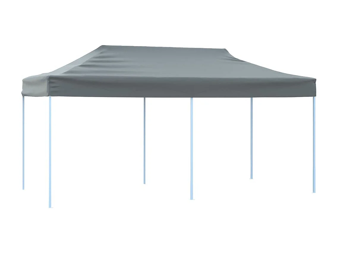 Tente de réception pliable avec parois 3x6 m anthracite