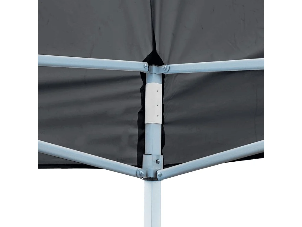 Tente de réception pliable avec parois 3x6 m anthracite