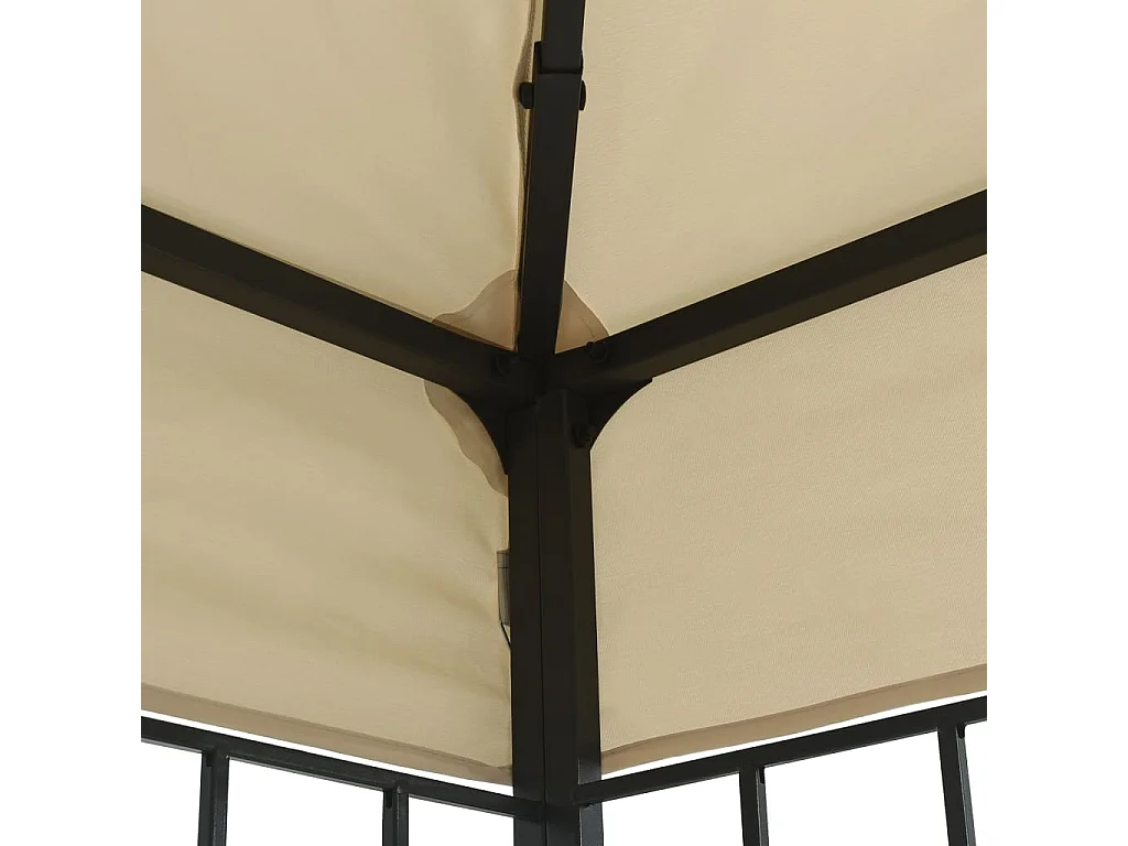 Cenador color crema 3x6 m