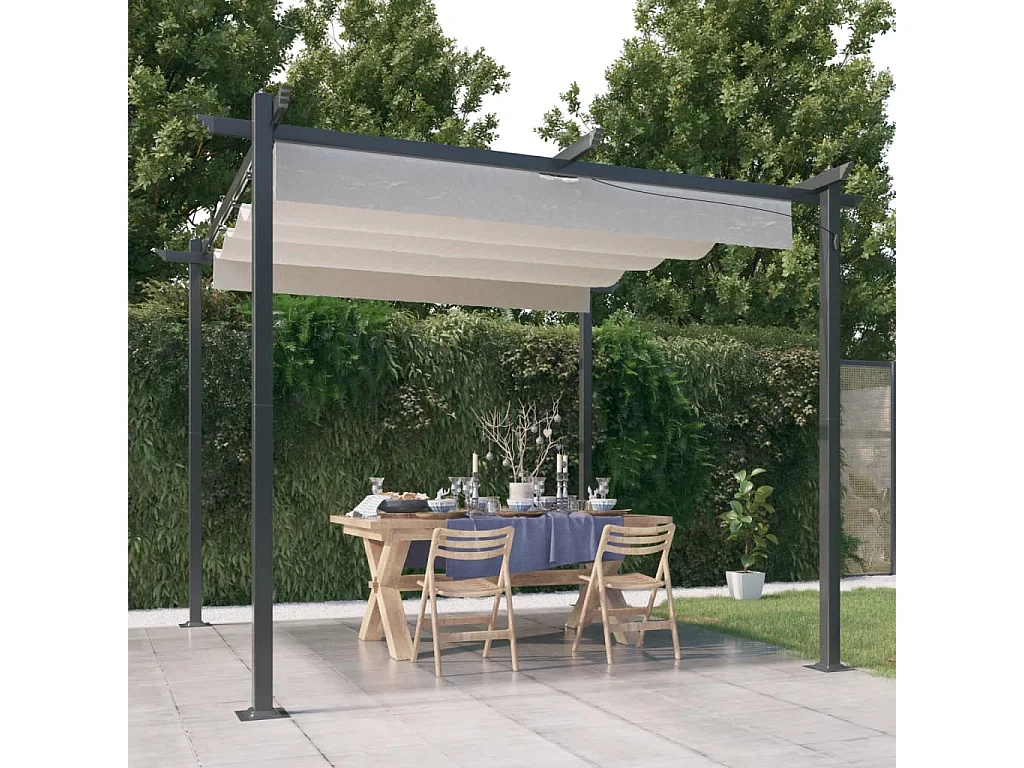 Tenda para festas 3x6 m PE antracite