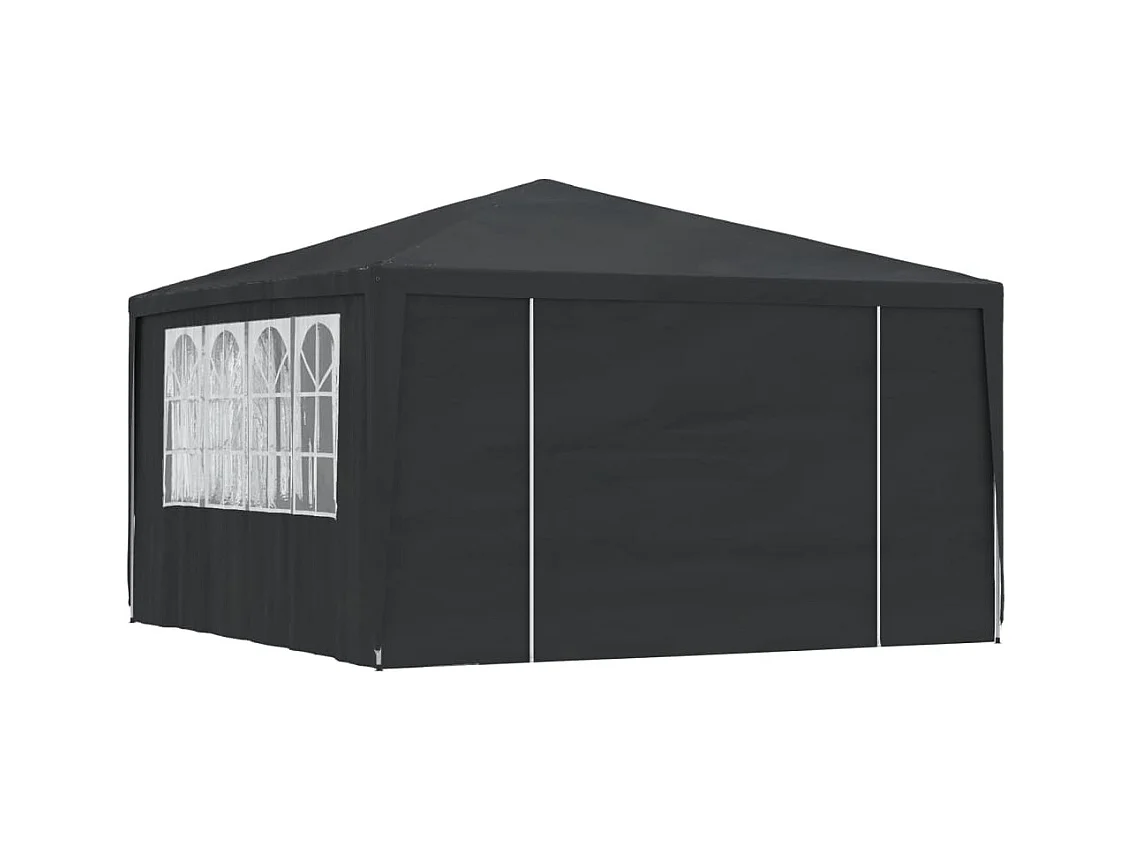 Partytent met zijwanden professioneel 90 g/m² 4x4 m antraciet