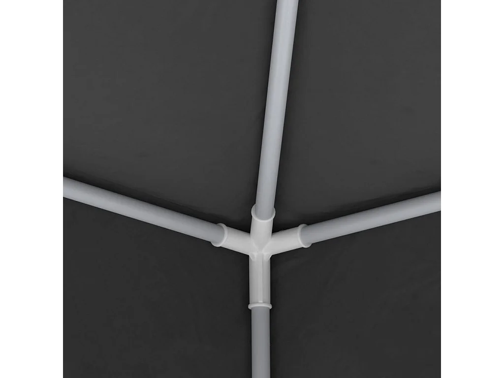 Tente de réception et parois latérales 4x4 m Anthracite 90 g/m²