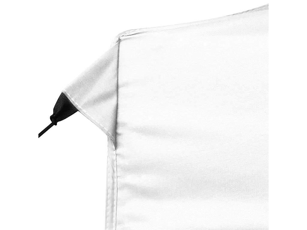 Tente de réception pliable avec parois Aluminium 6 x 3 m Blanc