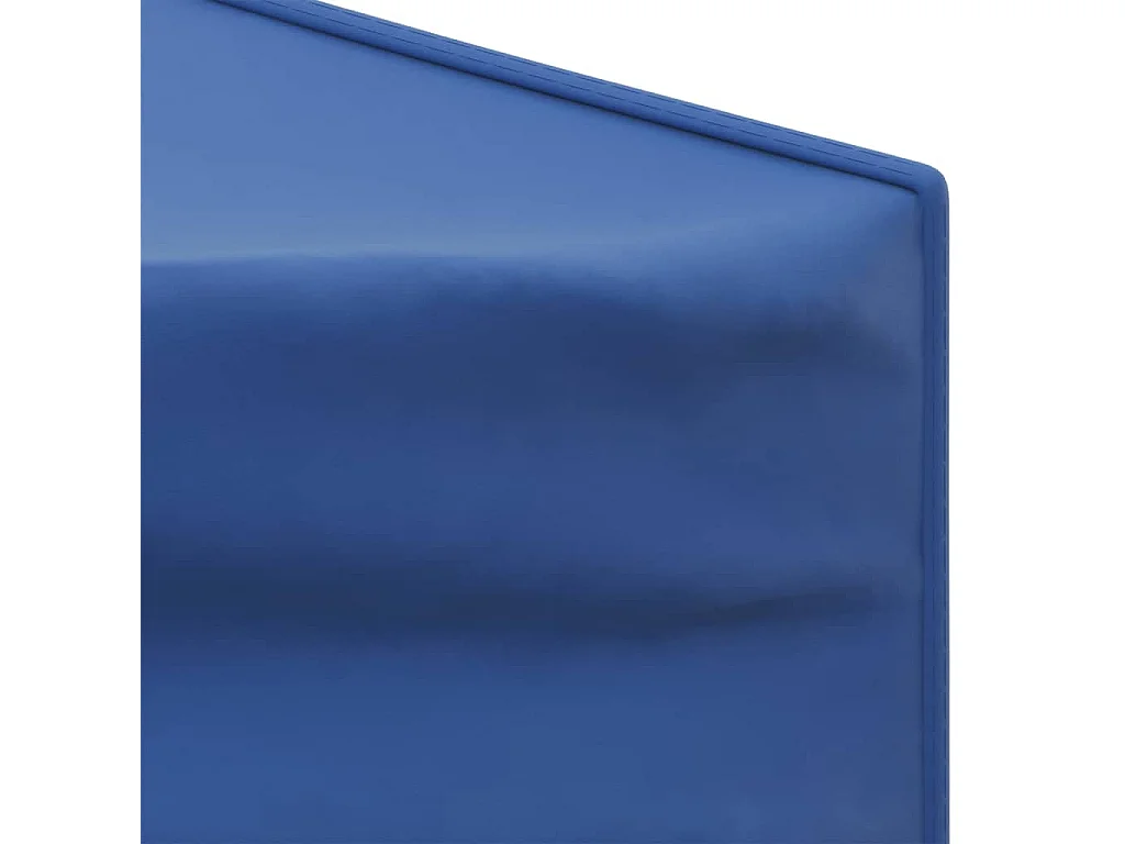 Tente de réception pliable avec parois Bleu 3x6 m